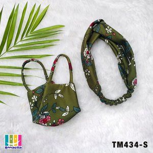Annaella Headband / Turban & Face Mask Set, TM434S